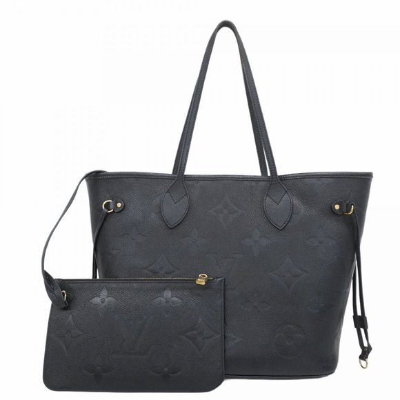 LOUIS VUITTON Black Monogram Neverfull MM Tote Bag - Picture 1 of 16